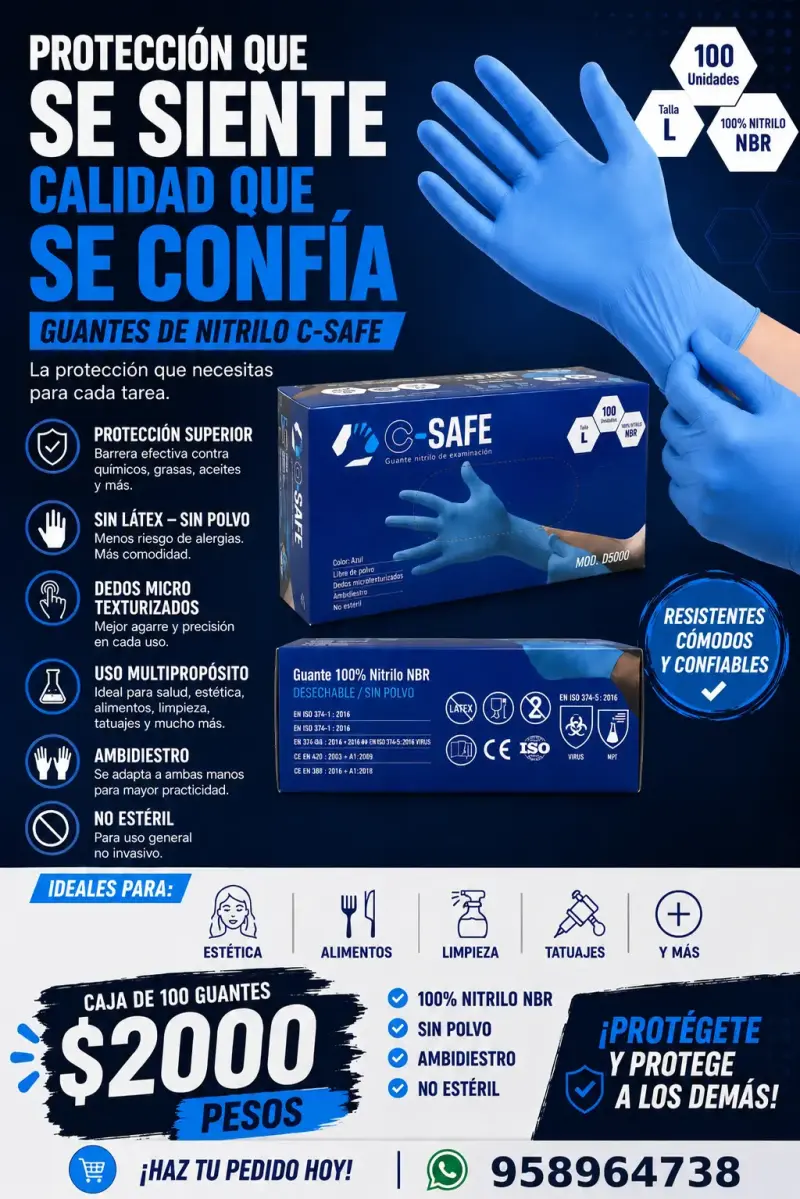 Guantes de nitrilo C-Safe