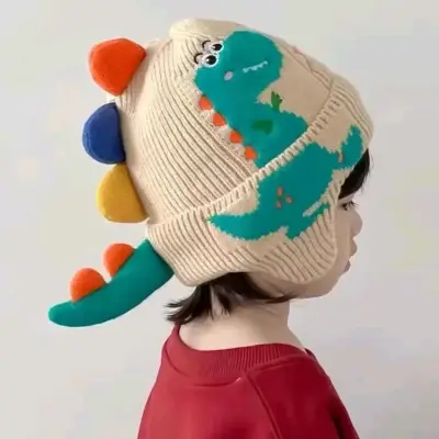 Gorro infantil de dinosaurio - miniatura 1