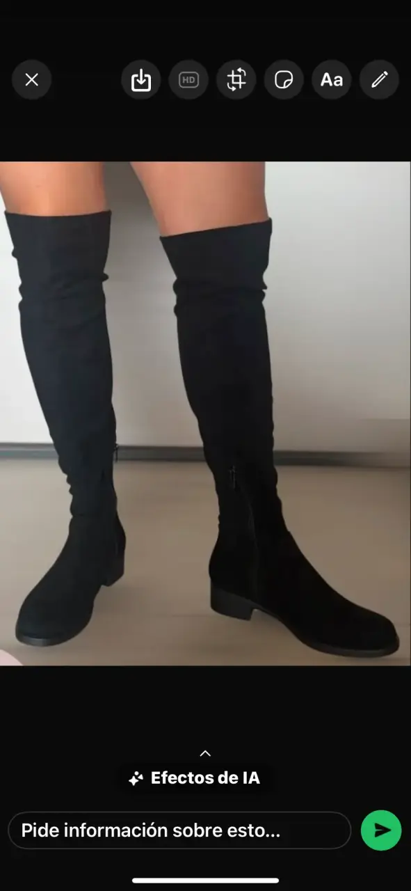 Botas negras sobre la rodilla - 2