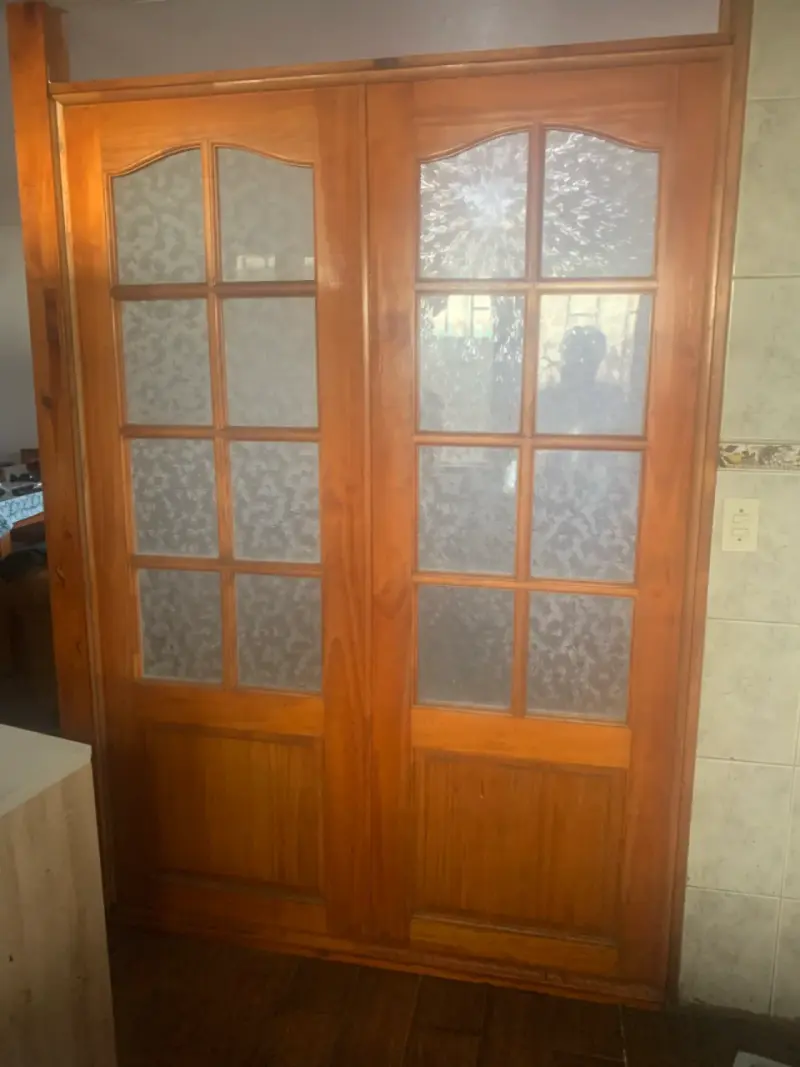 Puertas de madera con vidrio - 3