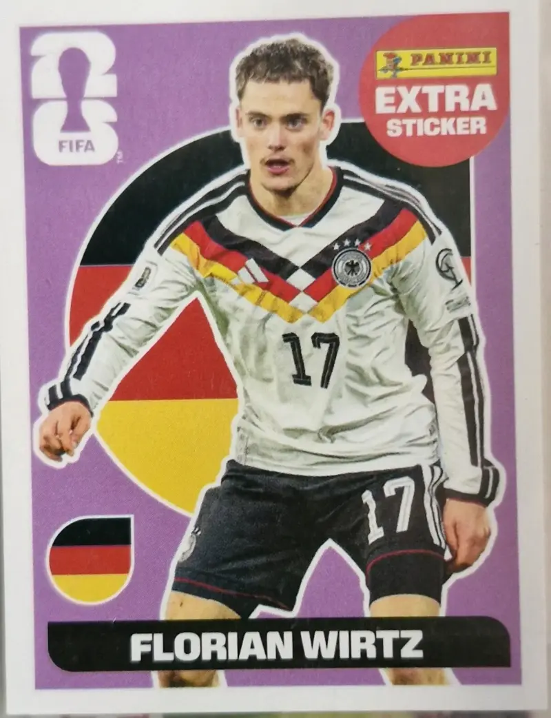 Lámina Mundial 2026 Extra Sticker Florian Wirtz