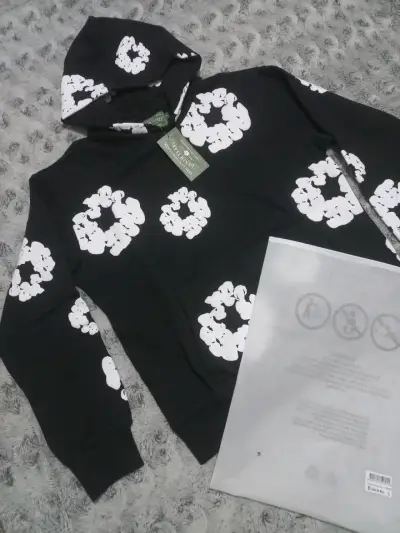Polerón denim tears negro - miniatura 4