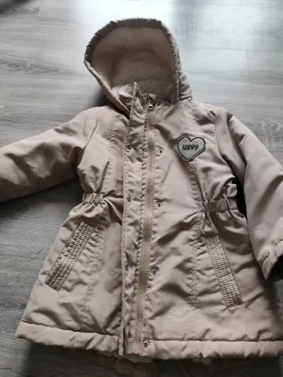 Parka beige con capucha y forro - miniatura 2