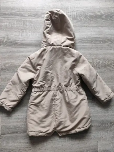 Parka beige con capucha y forro - miniatura 4
