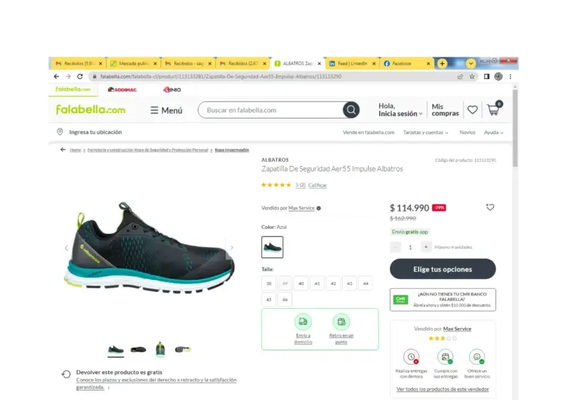 Zapatillas de seguridad Albatros
