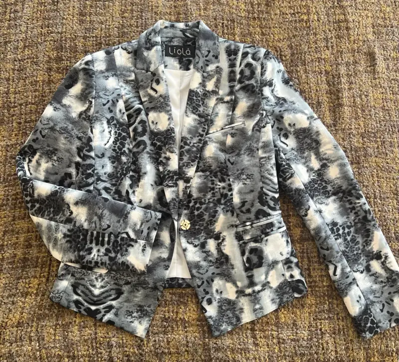 Blazer estampado gris Liola - 1