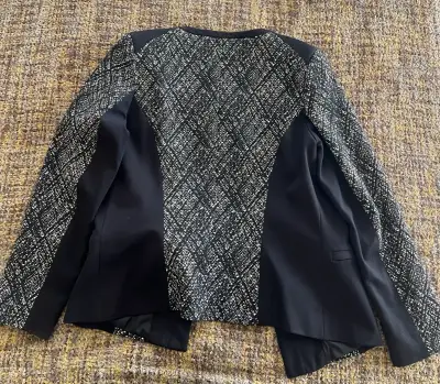 Chaqueta negra estampada Ma Griffe - miniatura 2