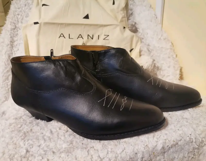 Botines de cuero Alaniz negros - 1