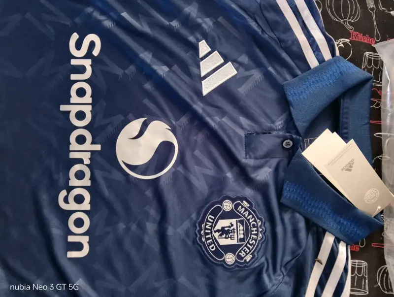 Camiseta adidas Manchester United azul - 1