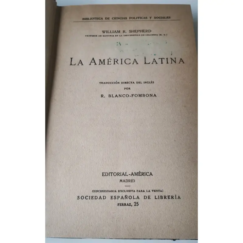La América Latina, Shepherd. Antiguo 1918 - 4