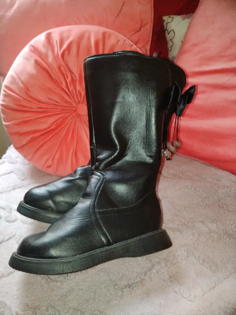 Botas de cuero negras - 1