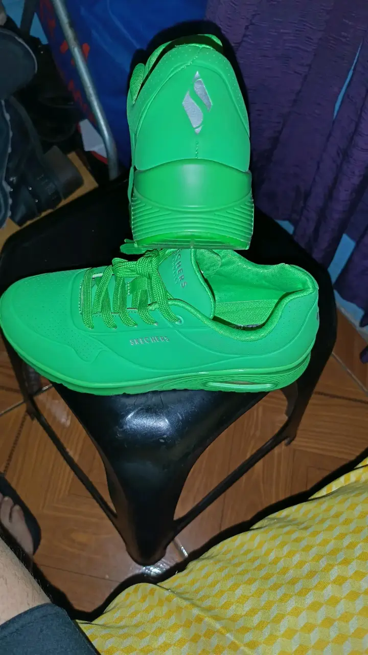 Zapatillas verdes Skechers - 2