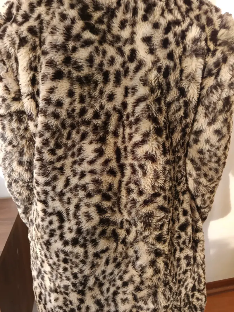 Abrigo de piel sintética leopardo - 3