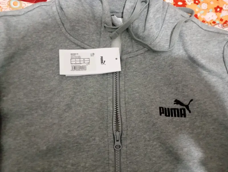 Polerón gris Puma con cierre - 1