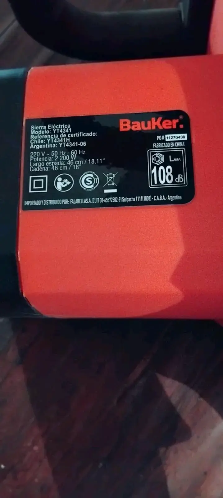 Electrosierra Bauker 2200W - 2