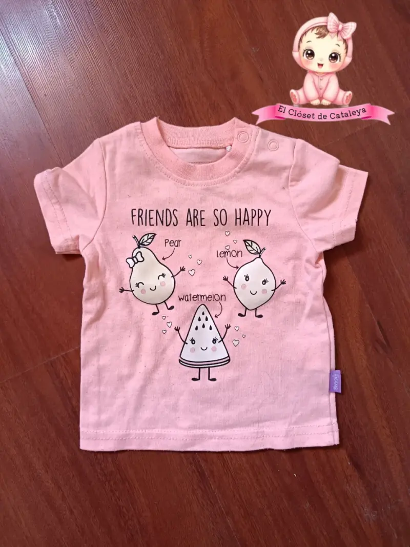 Polera rosada para niña