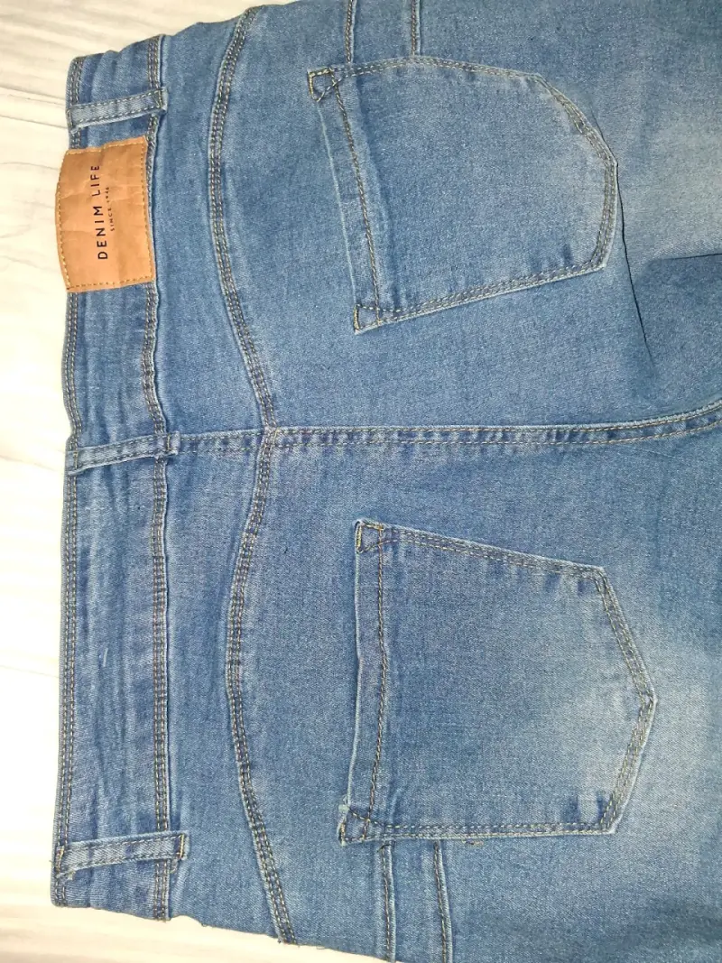 Jeans azules rectos - 2