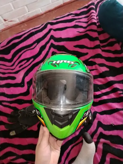 Casco HRO verde con diseño - miniatura 4