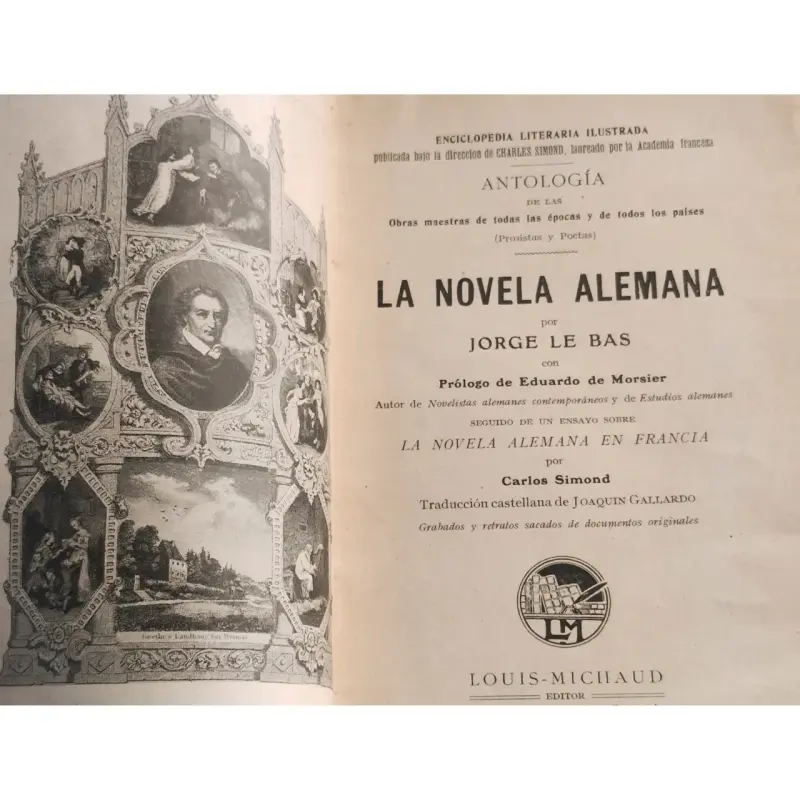 La Novela Alemana, Jorge Le Bas. Antigua Ed 1905 - 1