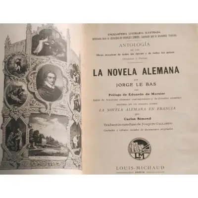 La Novela Alemana, Jorge Le Bas. Antigua Ed 1905 - miniatura 1