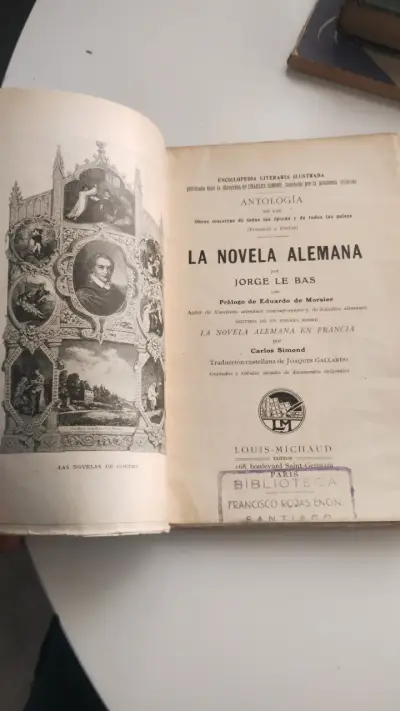 La Novela Alemana, Jorge Le Bas. Antigua Ed 1905 - miniatura 5