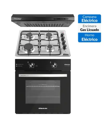 Kit Cocina encimera, horno y Campana - miniatura 1