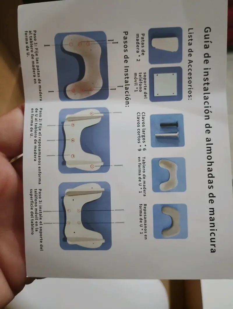Cojín para brazo con soporte de celular - 4