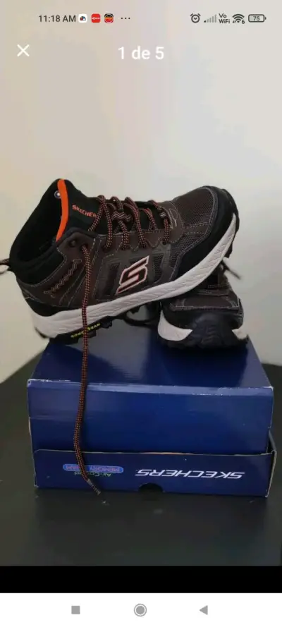 Zapatillas Skechers negras - miniatura 1