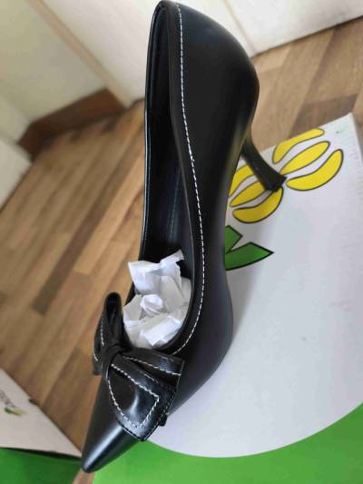 Zapatos negros con lazo Platanitos - miniatura 4