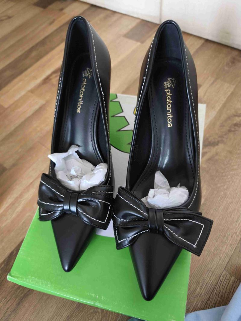 Zapatos negros con lazo Platanitos - 5