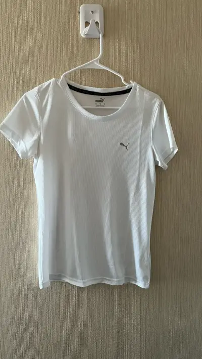 Polera blanca Puma deportiva - miniatura 1
