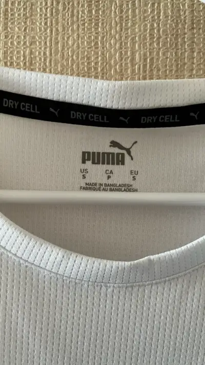 Polera blanca Puma deportiva - miniatura 2