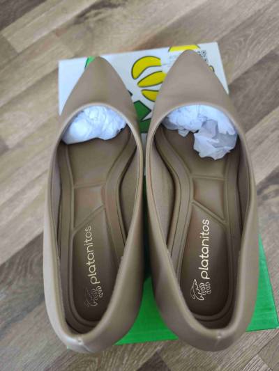 Zapatos de taco beige Platanitos - miniatura 2