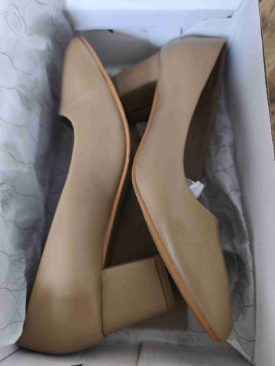 Zapatos de taco beige Platanitos - miniatura 5