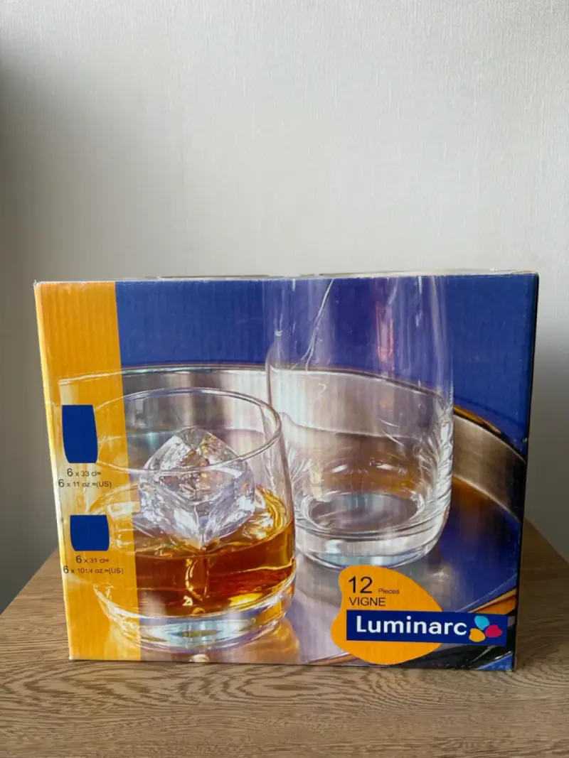NUEVO Set de vasos Luminarc 12 piezas - 1