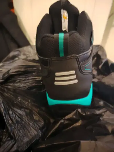 Zapatos de seguridad negras y turquesas - miniatura 4