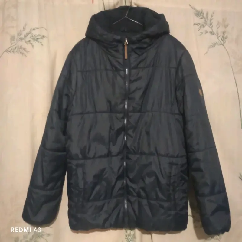 Chaqueta escolar mujer acolchada azul marino