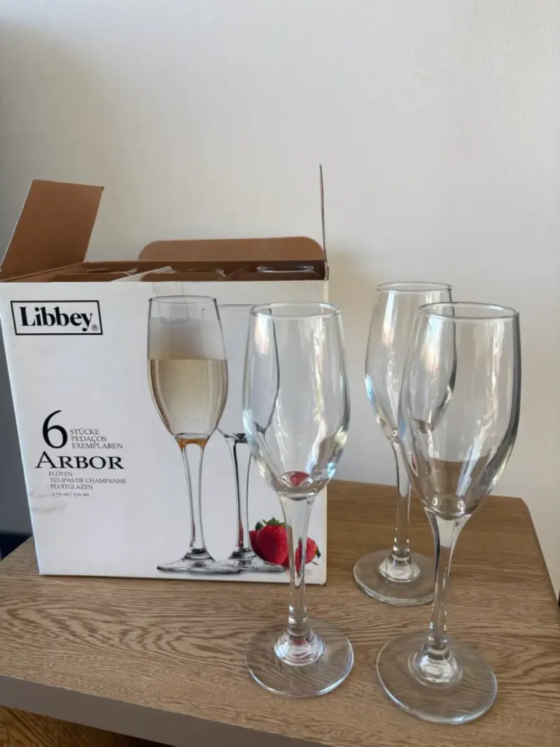 Copas Larga para Champaña Libbey - 2