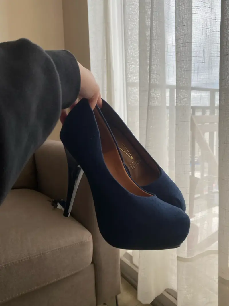 Tacones altos azules elegantes - 2