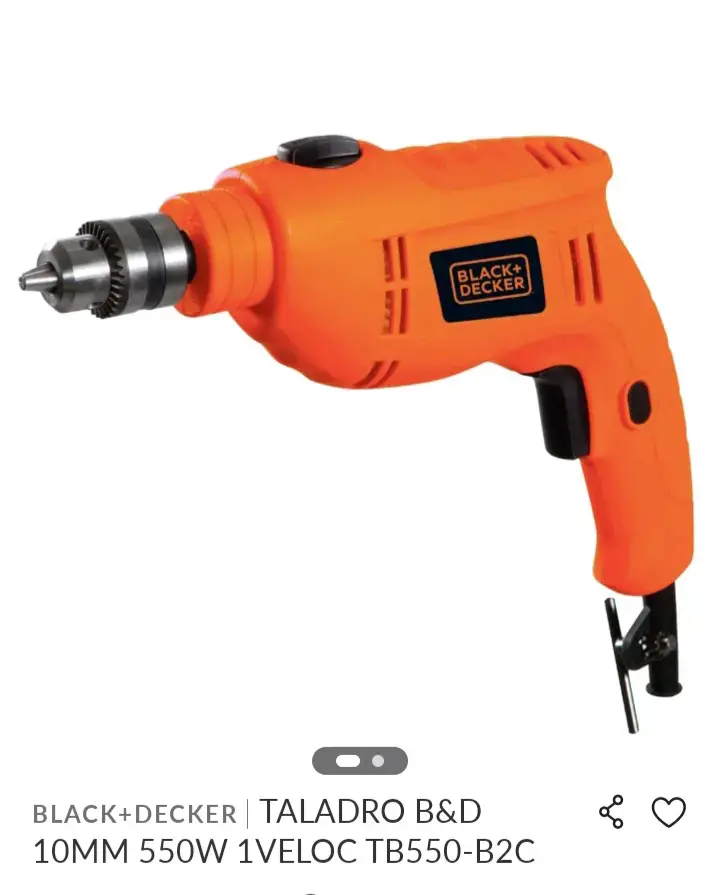 Taladro Black+Decker 550W