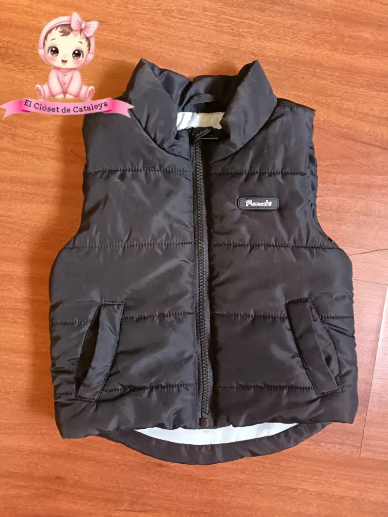 Chaqueta acolchado negro infantil