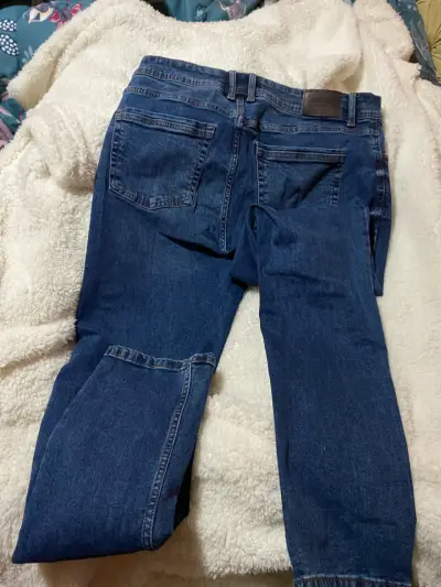 Jeans azul slim de varon - miniatura 1