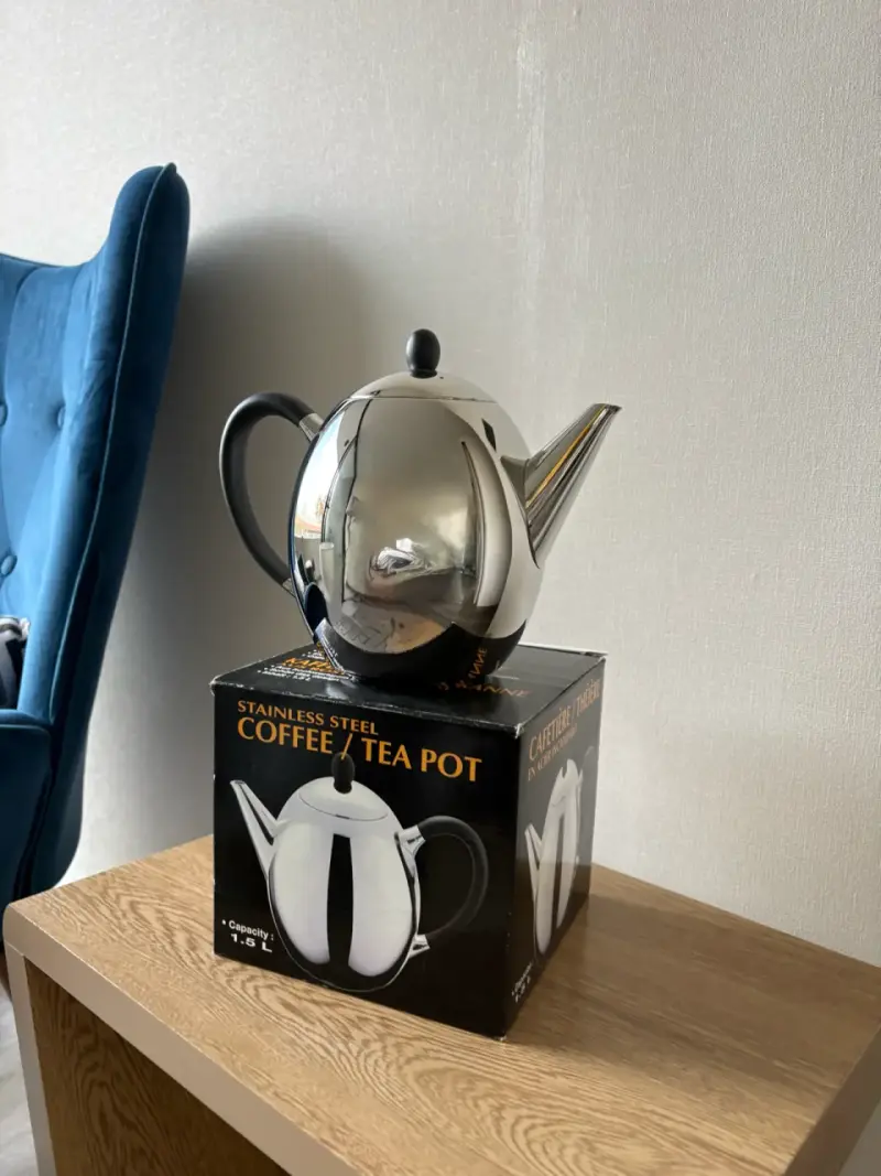 Tetera cafetera de acero inoxidable - 1