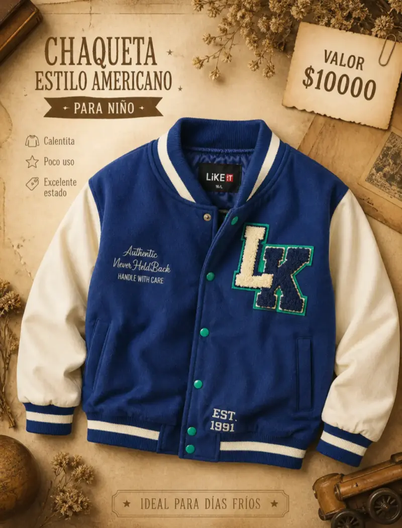 Chaqueta estilo americano niño