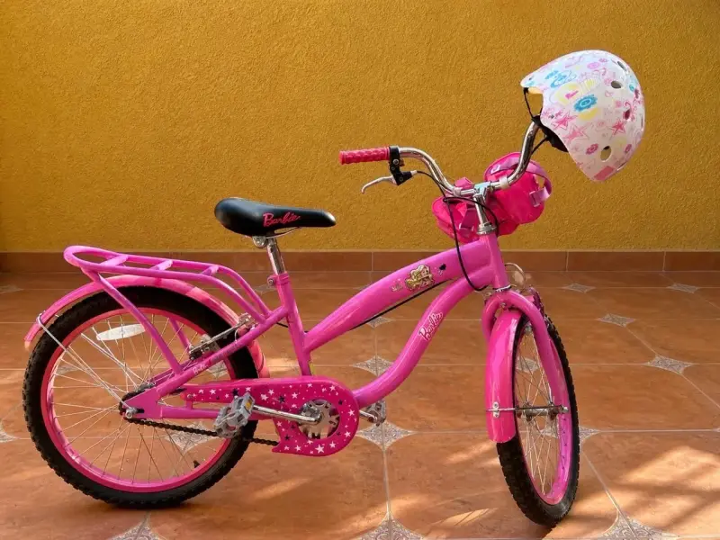 Bicicleta infantil rosa Barbie - 2