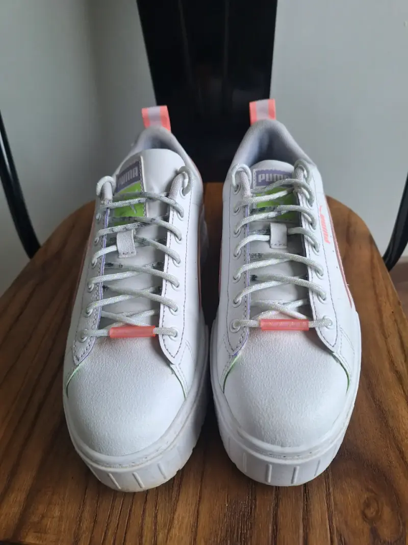 Zapatillas blancas Puma de plataforma - 2