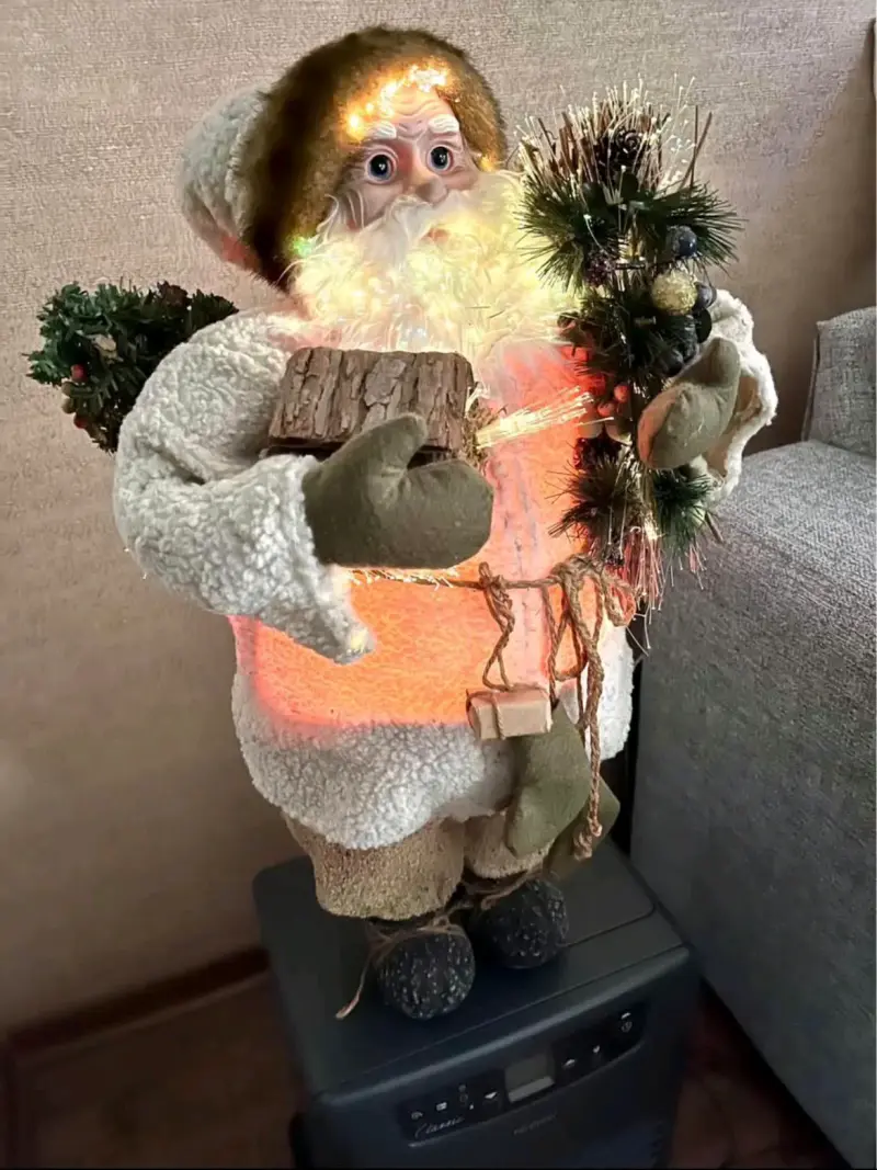 Figura Santa Claus iluminado