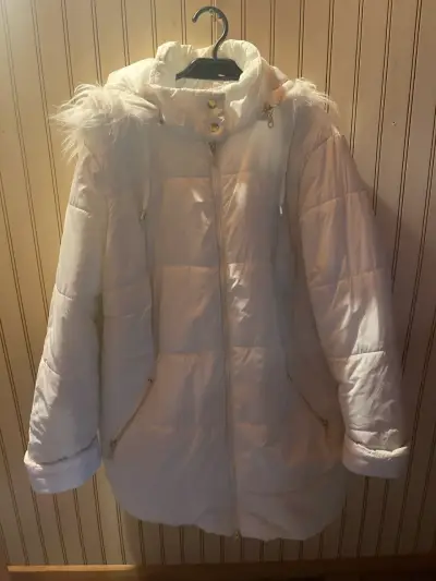 Parka  blanco con capucha - miniatura 3