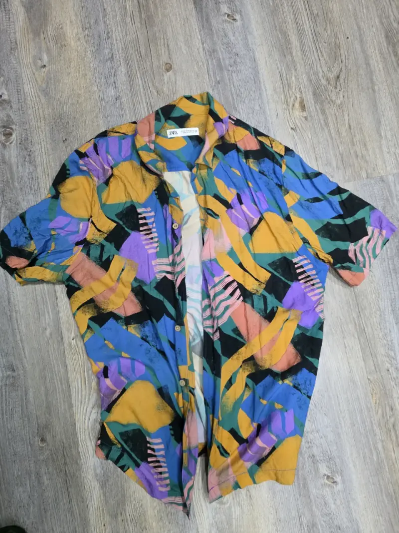 Camisa estampada colorida Zara - 1