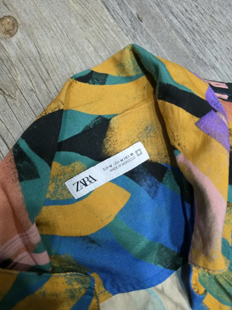 Camisa estampada colorida Zara - 2